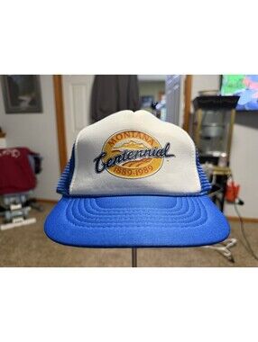 Vintage 1989 Montana Centennial SnapBack Mesh Trucker Hat
